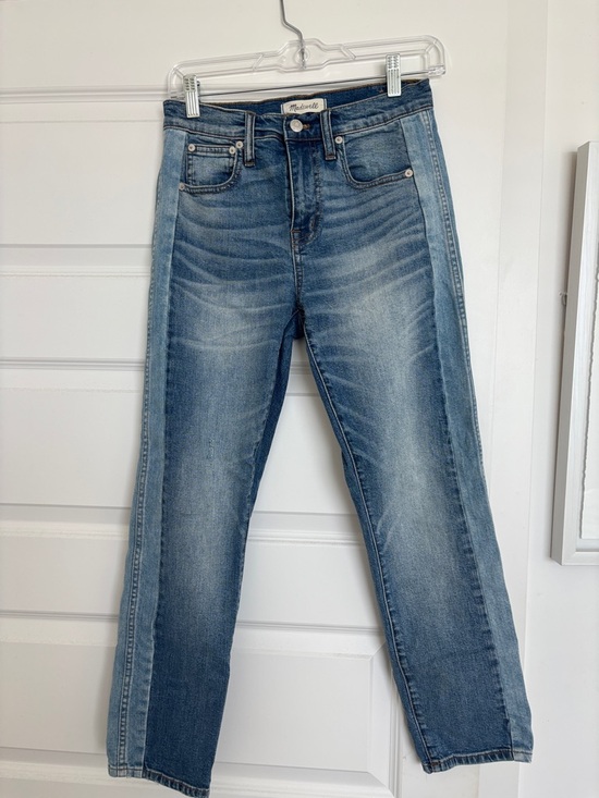 Madewell Denim - Madewell Cruiser Two-Tone Denim Straight Leg Jeans